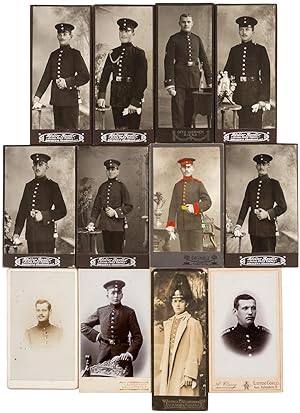 Collection of Twelve12 Cartes-de-Visite Military Portraits, circa 1905-1907, German Army. From Ge...