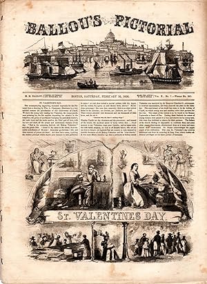 Ballou's Pictorial Drawing-Room Companion, February 16, 1856. St. Valentine's Day; Paris; Walking...