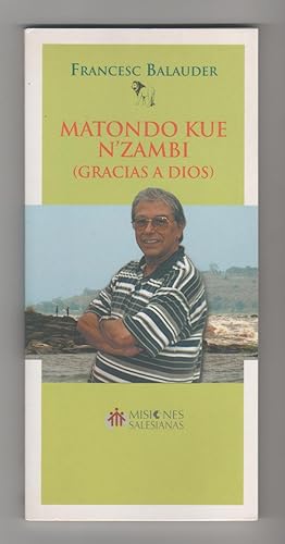 Imagen del vendedor de Matondo Kue N'Zambi (Gracias a Dis) a la venta por Librera El Crabo