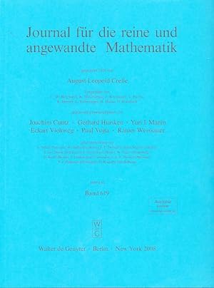 Journal für die reine und angewandte Mathematik. JRMAA8, Band 619. Gegründet von August Leopold C...