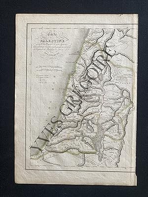 CARTE DE LA PALESTINE 1837