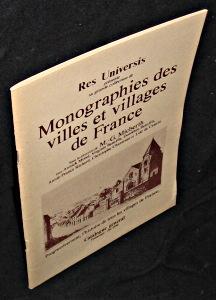 Seller image for Res Universis prsente sa grande collection de Monographies des villes et villages de France. Catalogue gnral Printemps-Et 1990 for sale by Abraxas-libris