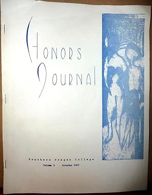 Bild des Verkufers fr Southern Oregon College Honors Journal - Volume 3 (October 1967) zum Verkauf von Boyd Used & Rare Books