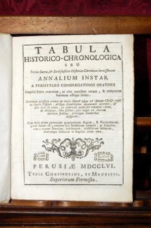 Tabula Historico-Chronologica Seu Totius Sacrae et Ecclesiasticae Historiae Chronicon Brevissimum...