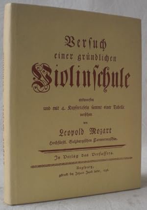 Versuch einer gründlichen Violinschule, entworfen und mit 4. Kupferstafeln sammt einer Tabelle ve...