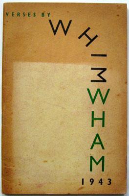 Seller image for Verses By Whim Wham for sale by Ariel Books IOBA