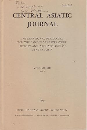 Bild des Verkufers fr Central Asiatic Journal. zum Verkauf von Asia Bookroom ANZAAB/ILAB