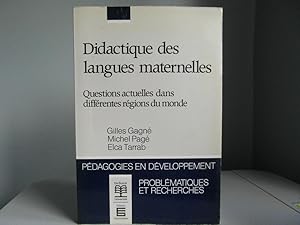 Seller image for Didactique des langues maternelles for sale by Bidonlivre