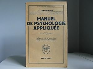 Manuel de psychologie appliquée