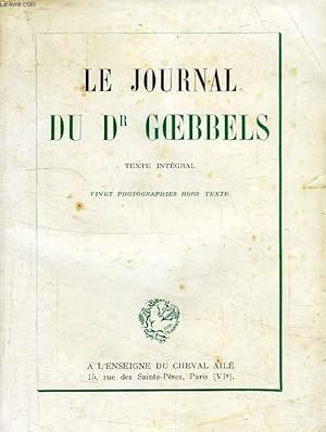 Seller image for LE JOURNAL DU DR GOEBBELS for sale by Le-Livre