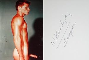 Seller image for MALE NUDE: JIM STRYKER: "FULL-FRONTAL ERECT" NUDE COLOR PHOTOGRAPH BY WALTER KUNDZICZ - Rare Fine Contemporary Color Photographic Print: Signed by Walter Kundzicz - ONLY COPY ONLINE for sale by ModernRare