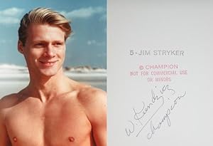 Seller image for MALE NUDE: JIM STRYKER: "FULL-CHEST" COLOR PHOTOGRAPH BY WALTER KUNDZICZ - Rare Fine Contemporary Color Photographic Print: Signed by Walter Kundzicz - ONLY COPY ONLINE for sale by ModernRare