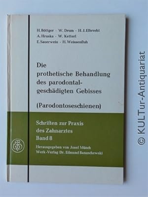 Die prothetische Behandlung des parodontalgeschädigten Gebisses [Parodontoseschienen]. Von H. Böt...