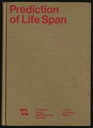 Imagen del vendedor de PREDICTION OF LIFE SPAN: RECENT FINDINGS a la venta por Between the Covers-Rare Books, Inc. ABAA
