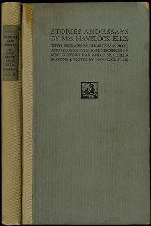 Bild des Verkufers fr Stories and Essays by Mrs. Havelock Ellis zum Verkauf von Between the Covers-Rare Books, Inc. ABAA