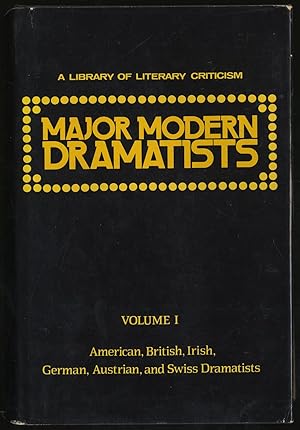 Bild des Verkufers fr MAJOR MODERN DRAMATISTS - VOLUME I. zum Verkauf von Between the Covers-Rare Books, Inc. ABAA