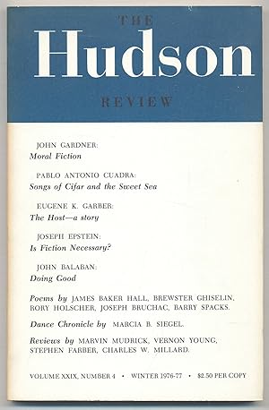 Bild des Verkufers fr The Hudson Review - Volume XXIX, Number 4, Winter 1976-77 zum Verkauf von Between the Covers-Rare Books, Inc. ABAA