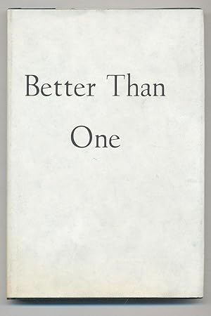 Seller image for Better Than One for sale by Between the Covers-Rare Books, Inc. ABAA