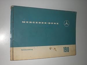 Bild des Verkufers fr Betriebanleitung. Mercedes-Benz 190 c. Ausgabe B. zum Verkauf von Stefan Kpper