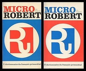 MICRO ROBERT En Poche : Dictionaire De Francaise Primoridal : 2 Volumes - Tome I, A-L, Tome II, M-Z