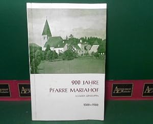 Imagen del vendedor de 900 Jahre Pfarre Mariahof - ecclesia grazluppa - 1066-1966. a la venta por Antiquariat Deinbacher