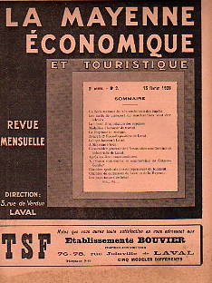 La Mayenne Économique et Touristique. - 2ème Année. - N°2 du 15 Février 1928.