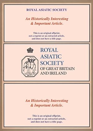 The Rattle-drum and Marawe-Sistrum. An original Offprint from the Journal of the Royal Asiatic So...