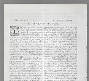 Image du vendeur pour The Nature And Method Of Revelation: Part IV, Revelation And Faith mis en vente par Legacy Books II