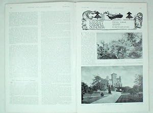 Original Issue of Country Life Magazine Dated July 2nd 1898 with a Main Feature on Cintra Lodge i...