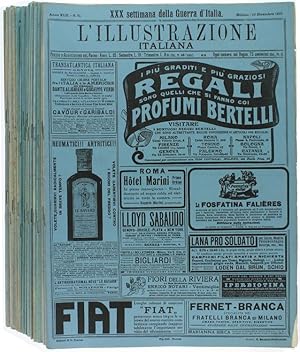 L'ILLUSTRAZIONE ITALIANA. Annata 1915. [52 fascicoli completi delle copertine azzurre]: