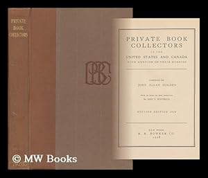 Bild des Verkufers fr Private Book Collectors in the United States and Canada zum Verkauf von MW Books