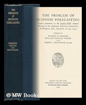 Immagine del venditore per The Problem of Business Forecasting; Papers Presented At the Eighty-Fifth Annual Meeting of the American Statistical Association venduto da MW Books Ltd.