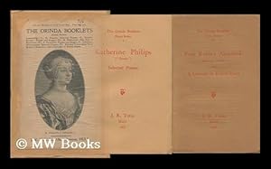 Immagine del venditore per Orinda Booklets. Extra Series, I - VI (Complete) . Complete Set of Six Booklets venduto da MW Books Ltd.