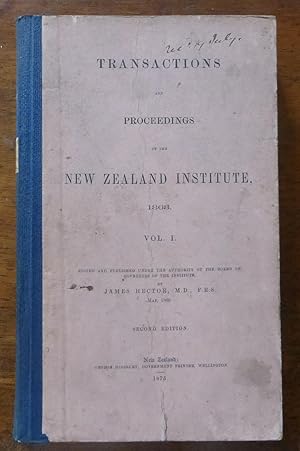 Transactions and Proceedings of the New Zealand Institute 1868, vol. I