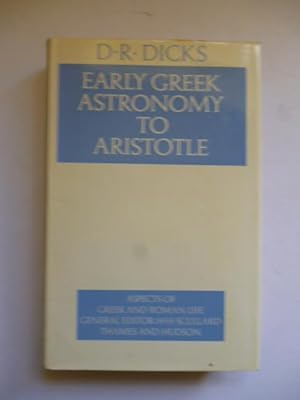 Imagen del vendedor de Early Greek Astronomy to Aristotle a la venta por Roger Collicott Books