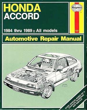 Seller image for HAYNES HONDA ACCORD AUTOMOTIVE REPAIR MANUAL. 1984 - 1989 ALL MODELS. for sale by Bookfever, IOBA  (Volk & Iiams)