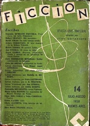 Seller image for Ficcin, Revista - Libro Bimestral n 14, Julio - Agosto 1958 for sale by Federico Burki