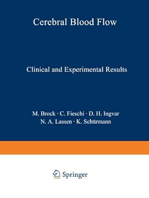 Bild des Verkufers fr Cerebral Blood Flow : Clinical and Experimental Results zum Verkauf von AHA-BUCH GmbH