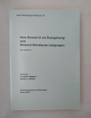 Seller image for New Research on Zhangzhung and Related Himalayan Languages. Bon Studies 3. (=Senri Ethnological Reports 19). for sale by Wissenschaftl. Antiquariat Th. Haker e.K