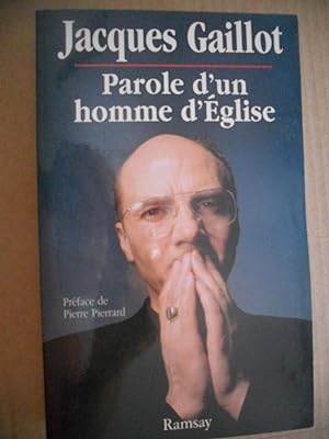 Seller image for Parole d'un homme d'eglise for sale by Frederic Delbos