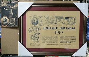 ALMANAQUE CERVANTINO GALANTE 1916 y SU PUBLICIDAD CORRESPONDIENTE ENMARCADA