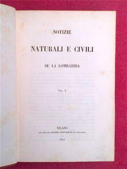 Immagine del venditore per Notizie naturali e civili su la Lombardia. venduto da Gabriele Maspero Libri Antichi