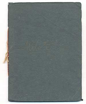 Bild des Verkufers fr Anthony's Absence and Other Poems zum Verkauf von Between the Covers-Rare Books, Inc. ABAA