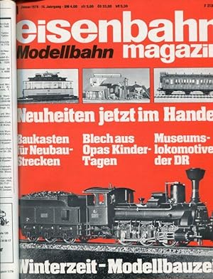 Bild des Verkufers fr Eisenbahn-Modellbahn-Magazin. Nr. 1   12, 1979 17. Jahrgang. zum Verkauf von Antiquariat am Flughafen