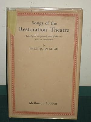 Bild des Verkufers fr SONGS OF THE RESTORATION THEATRE zum Verkauf von Old Hall Bookshop, ABA ILAB PBFA BA