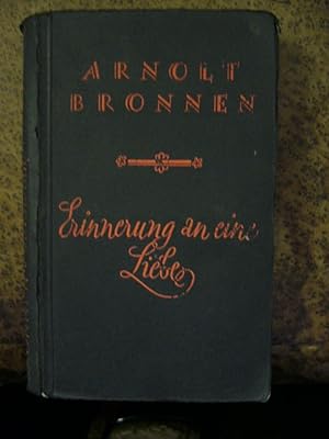 Seller image for Erinnerung an Eine Liebe. for sale by Antiquariat Clement