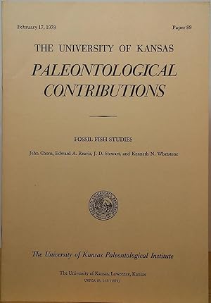 Imagen del vendedor de Fossil Fish Studies (The University of Kansas Paleontological Contributions - Paper 89; February 17, 1978) a la venta por Stephen Peterson, Bookseller