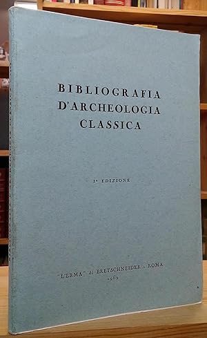 Bild des Verkufers fr Bibliografia d'Archeologia Classica zum Verkauf von Stephen Peterson, Bookseller