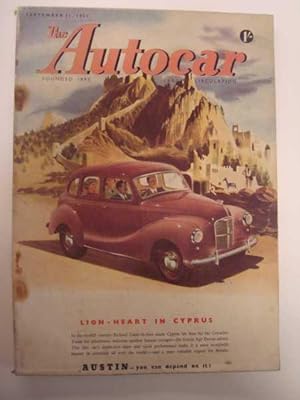 Autocar Sep 21 1951 TT Race C type Jag, RT Hillman Minx Estate Car; Berlin Show Fiat Campagnola, ...