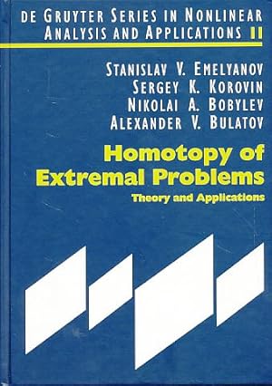 Imagen del vendedor de Homotopy of extremal problems. Theory and applications. With Alexander V. Bulatov. a la venta por Fundus-Online GbR Borkert Schwarz Zerfa